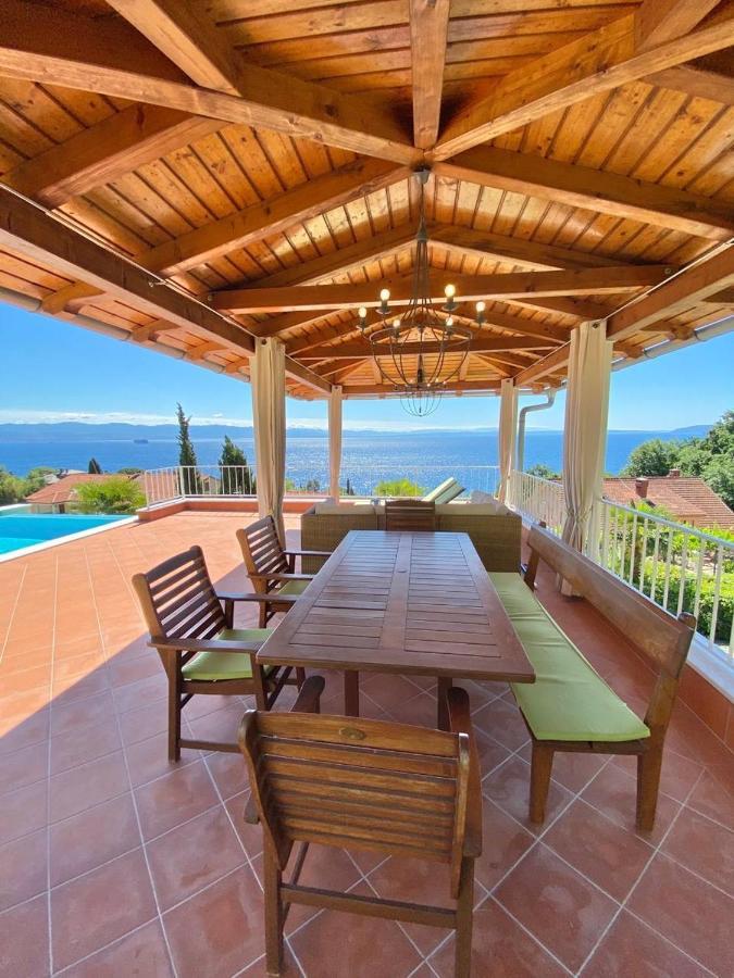 Villa Lovran, heated pool&incredible sea view Esterno foto