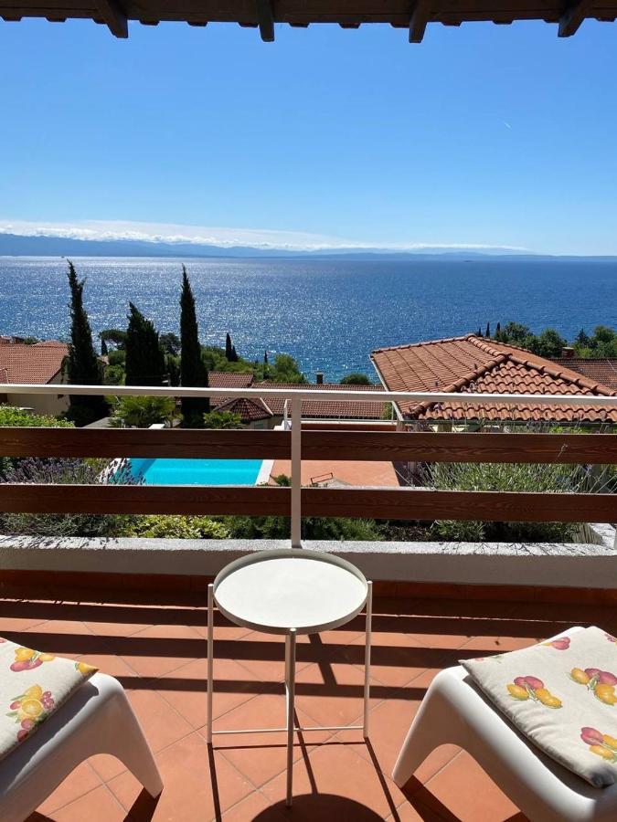 Villa Lovran, heated pool&incredible sea view Esterno foto