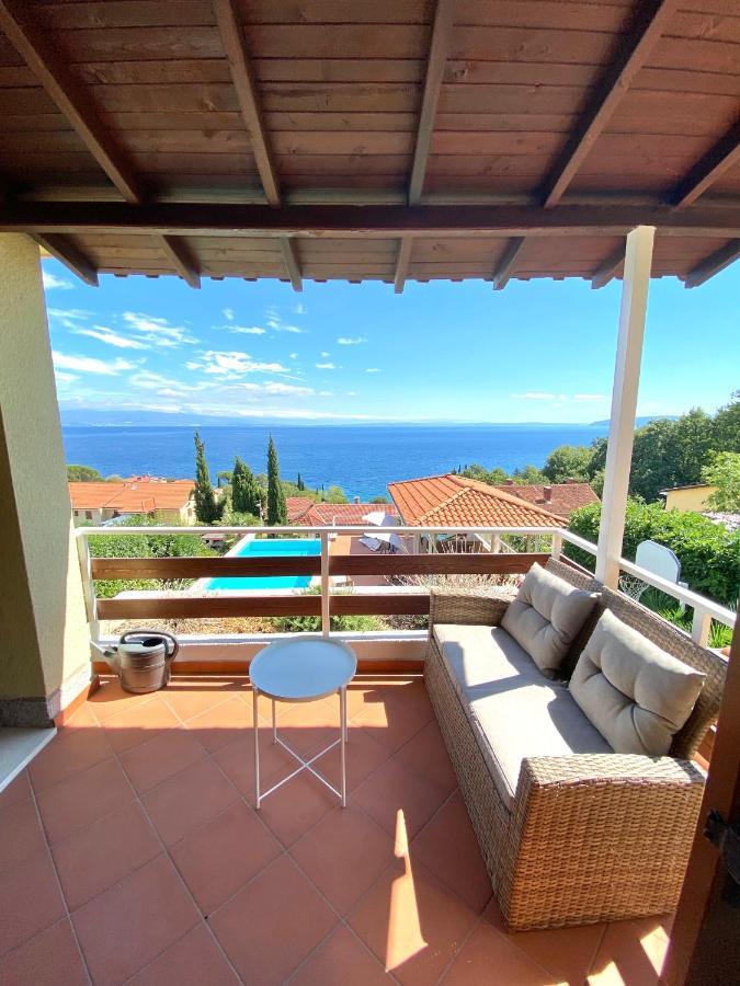 Villa Lovran, heated pool&incredible sea view Esterno foto