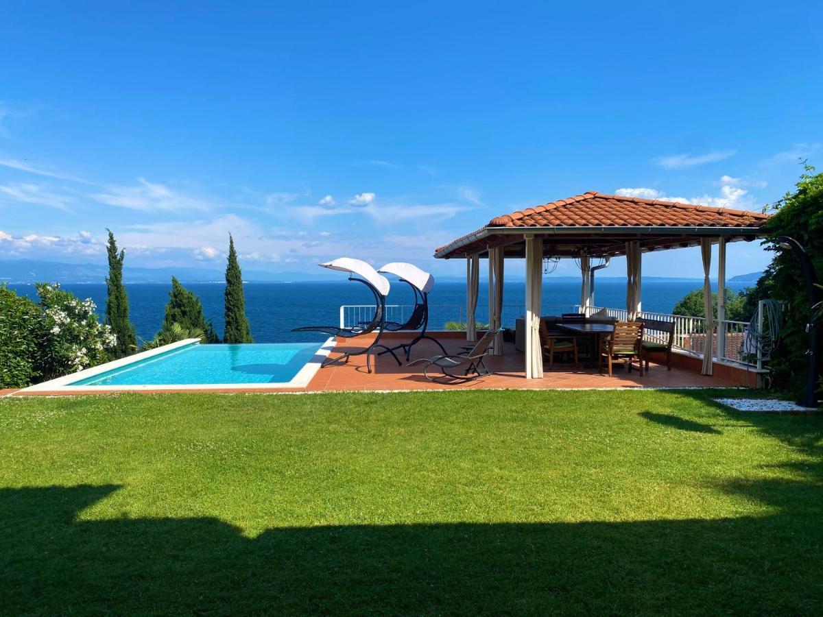 Villa Lovran, heated pool&incredible sea view Esterno foto