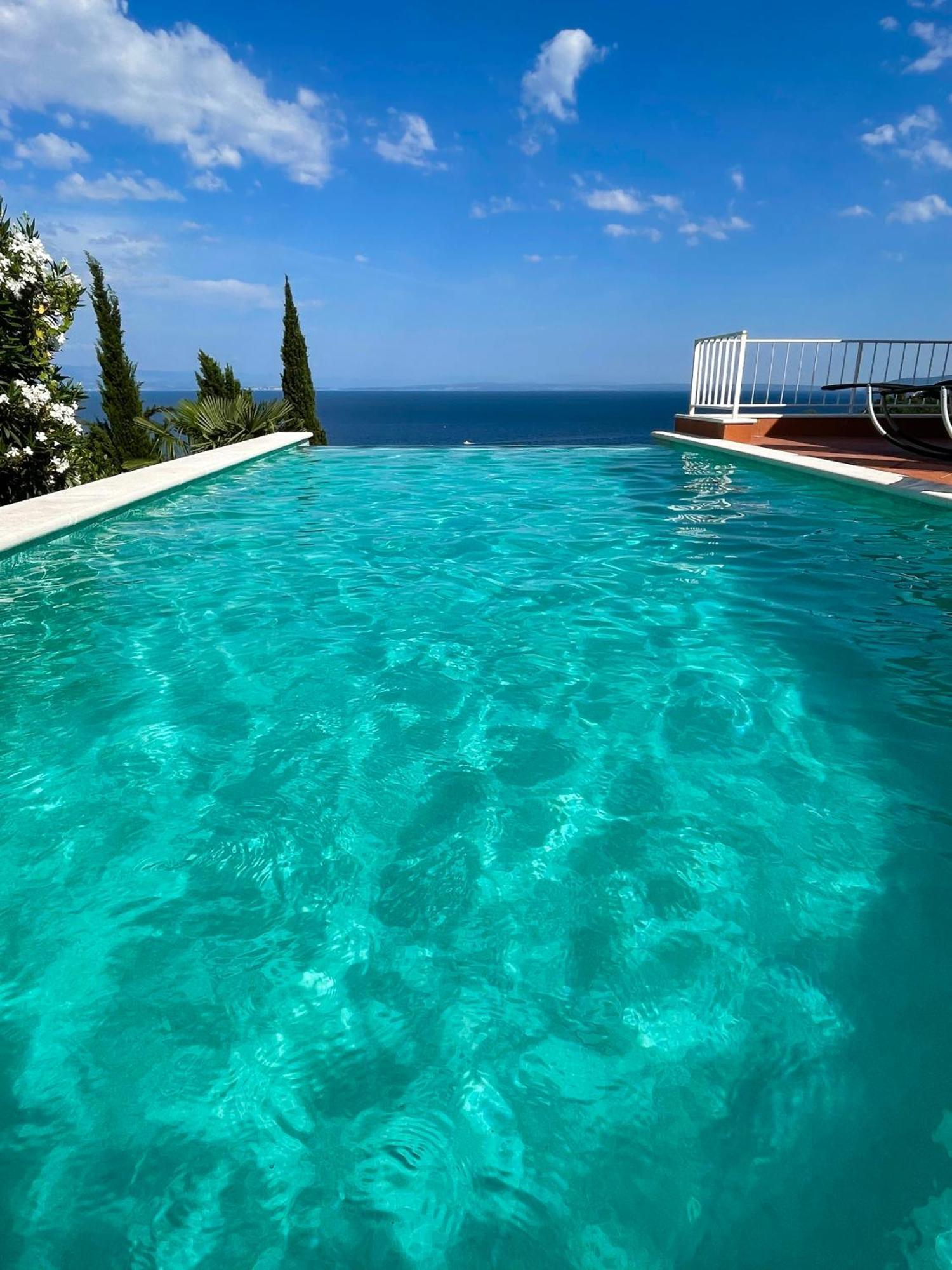 Villa Lovran, heated pool&incredible sea view Esterno foto